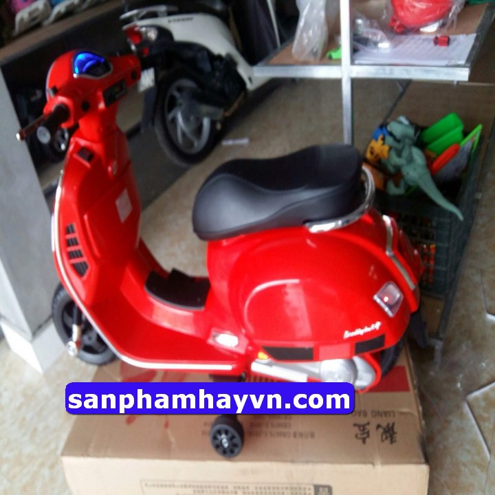 Xe máy điện trẻ em xe máy vespa cho bé - Q618