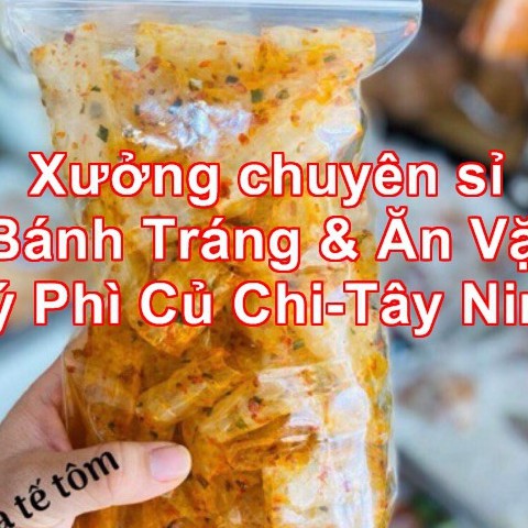 Bánh tráng cuốn ống vị sate tôm Tây Ninh túi zip