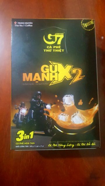 Cà phê Hòa Tan G7 - Gu Mạnh X2 hộp 12 gói Trung Nguyên | BigBuy360 - bigbuy360.vn
