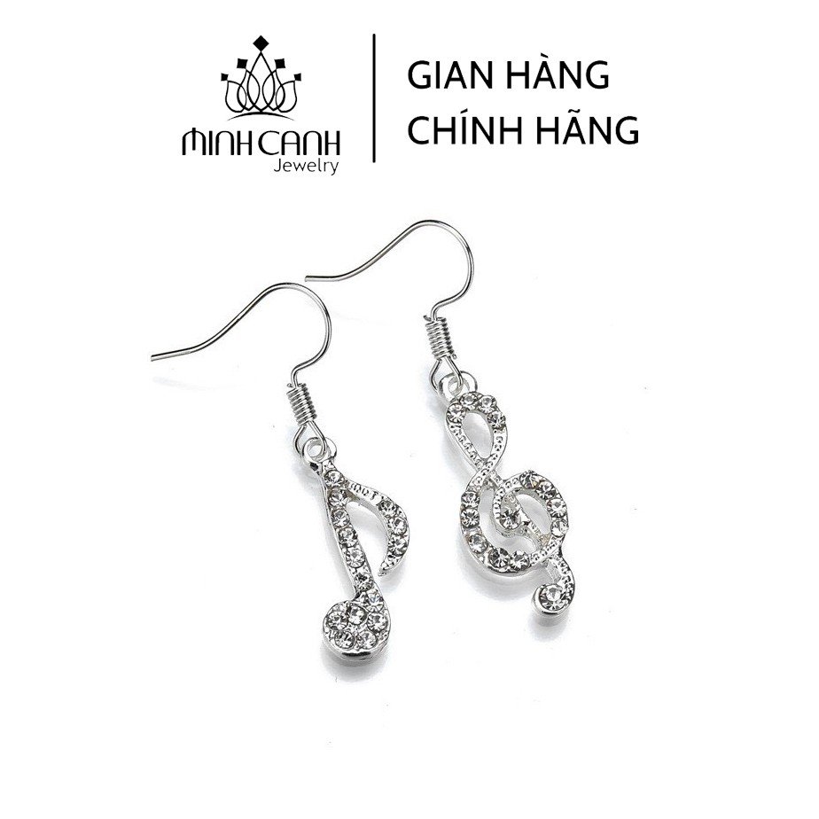Bông Tai Bạc Hình Nốt Nhạc - Minh Canh Jewelry