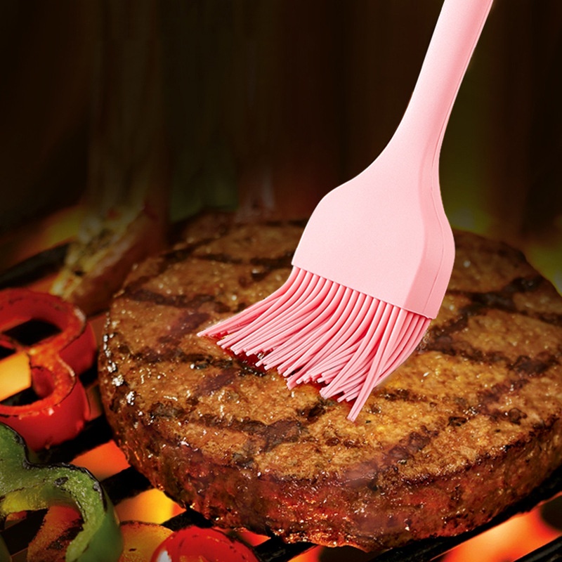 Chổi phết dầu silicon size to dài 26cm, Cọ Silicon Quét Dầu, Ướp Gia Vị - Chổi Silicone Phết Bơ Làm Bánh (Loại Cán Đúc L