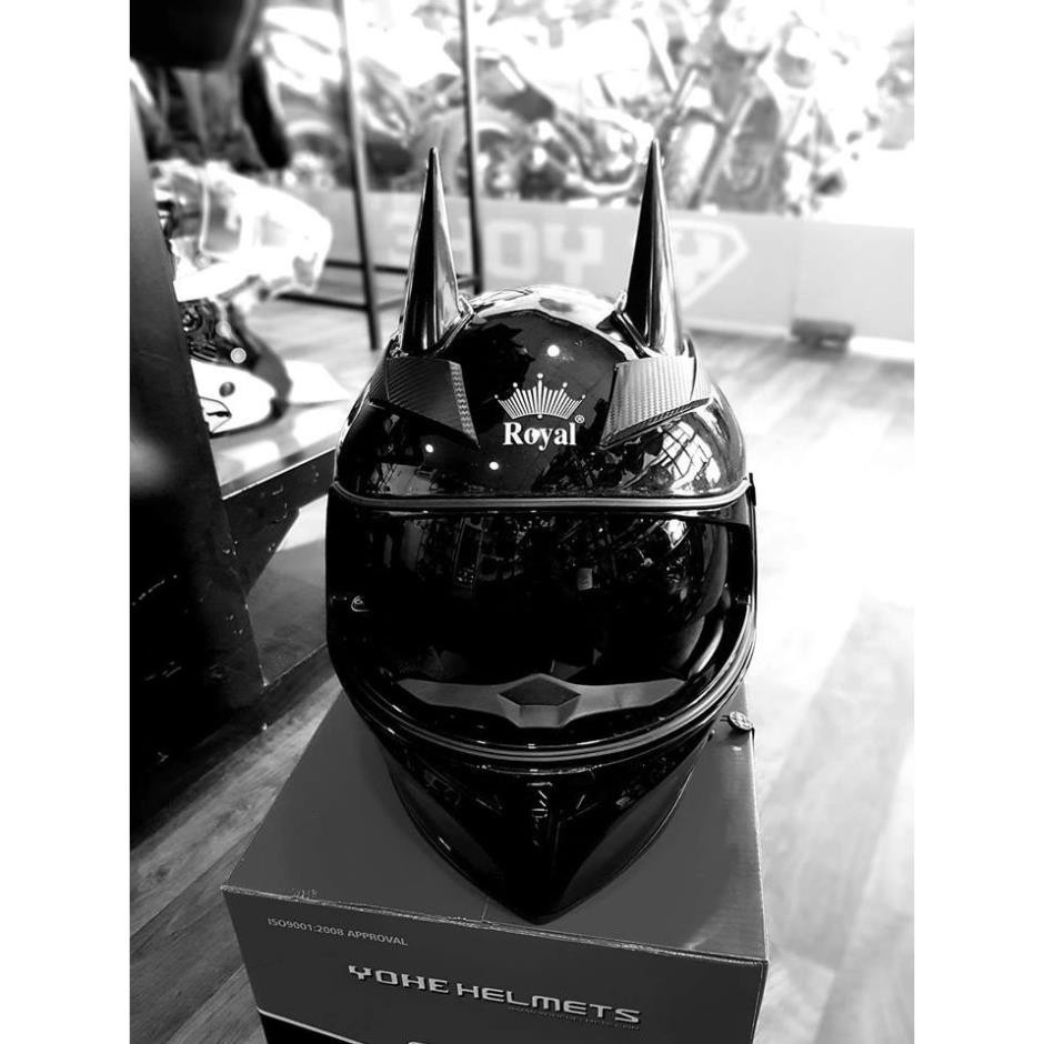 Sừng Batman gắn nón bảo hiểm kèm keo dán - ASA HELMETS