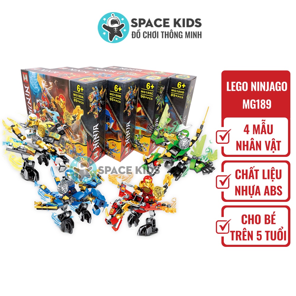 Đồ chơi Lego Ninjago rồng MG189 hơn 89 chi tiết cho bé lắp ráp mô hình, Đồ chơi lắp ghép lego giá rẻ