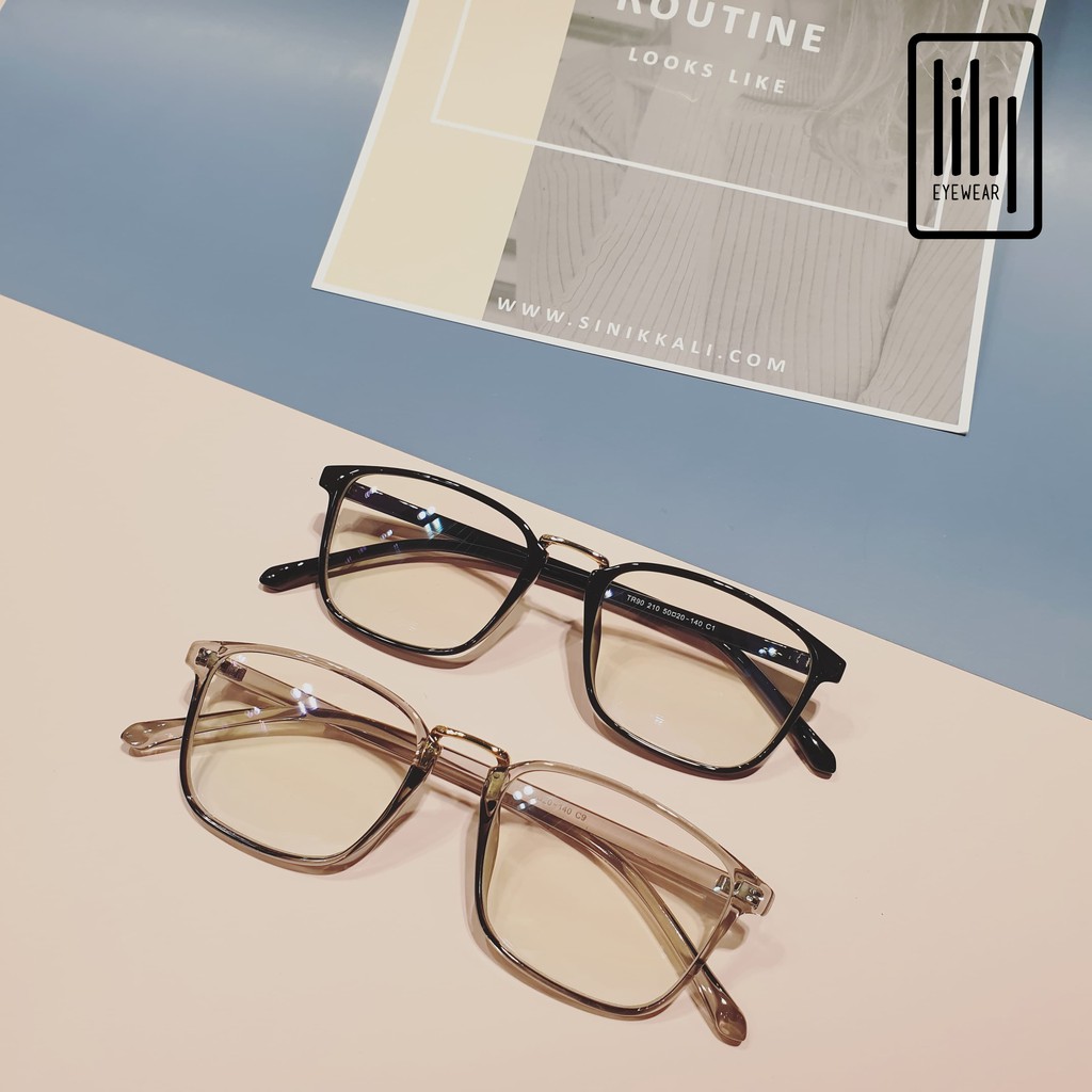 Gọng Kính Cận Vuông Dẻo Hàn L210 - Gọng Kính Mắt Vuông Nhựa Dẻo Lilyeyewear | BigBuy360 - bigbuy360.vn