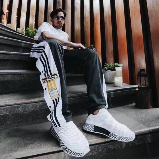 Quần thể thao adidas bấm cúc