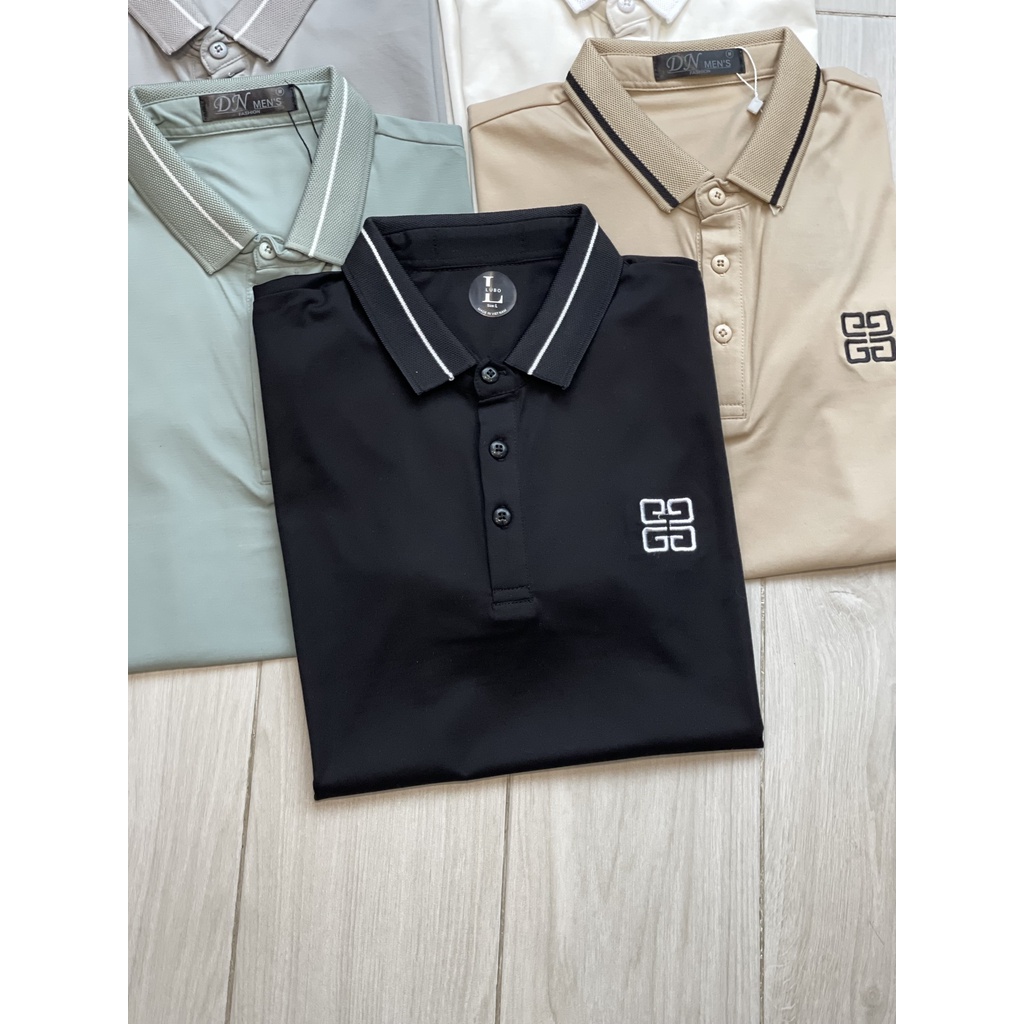 Áo thun polo Nam cổ bẻ tay ngắn thêu logo 012