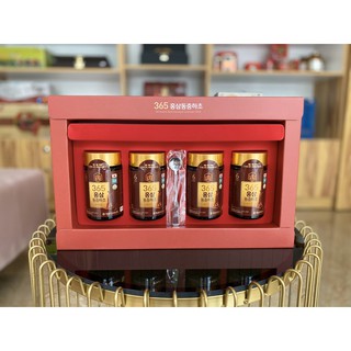 Cao Hồng Sâm Đông Trùng Hansusam 365 (Hộp 240 g x 4 lọ)