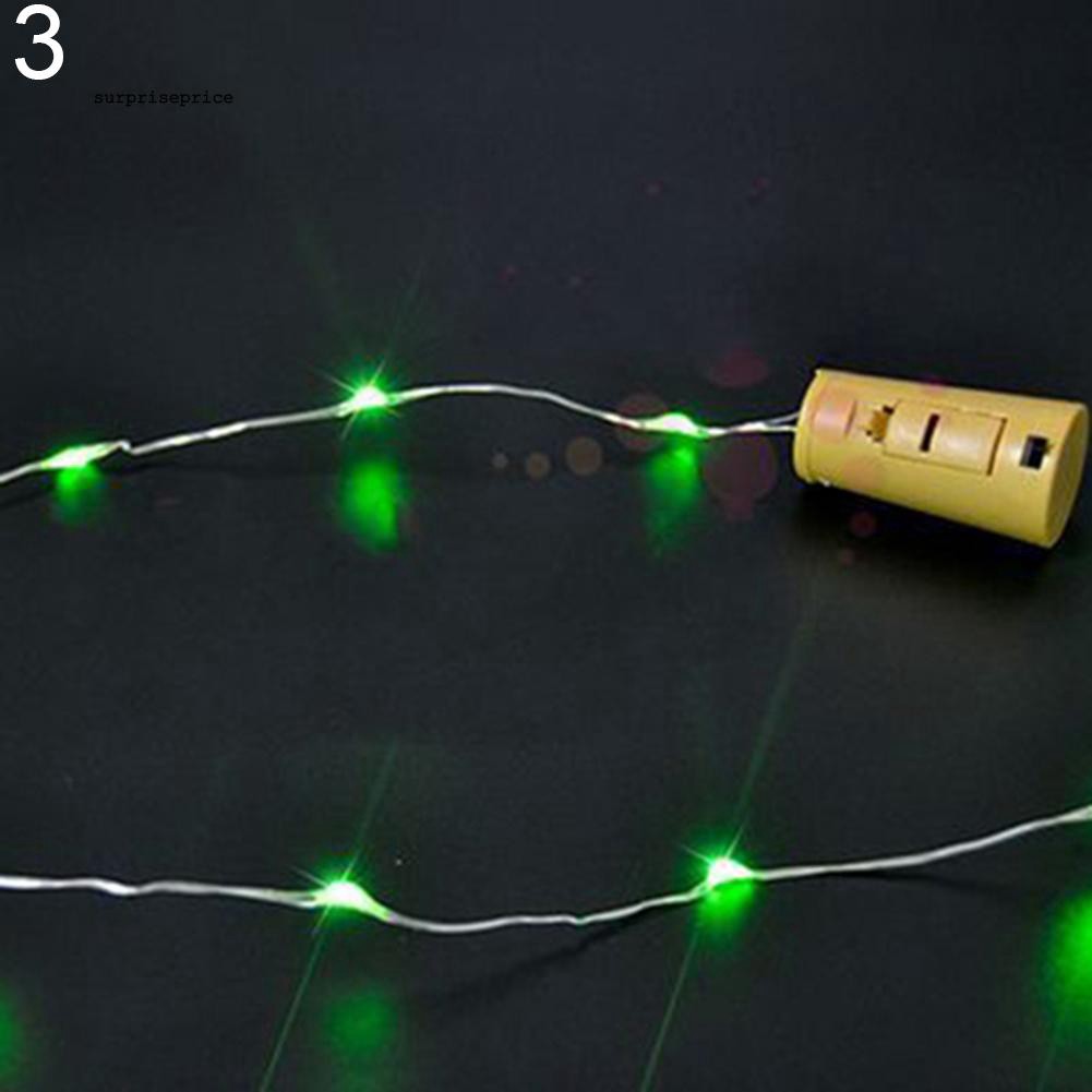 Dây đèn led 10 bóng dài 1m hình nút bần dùng trang trí chai rượu vang