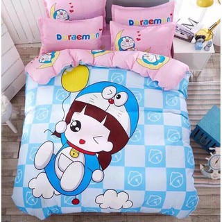 Trọn bộ Chăn ga Poly kitty đoremon