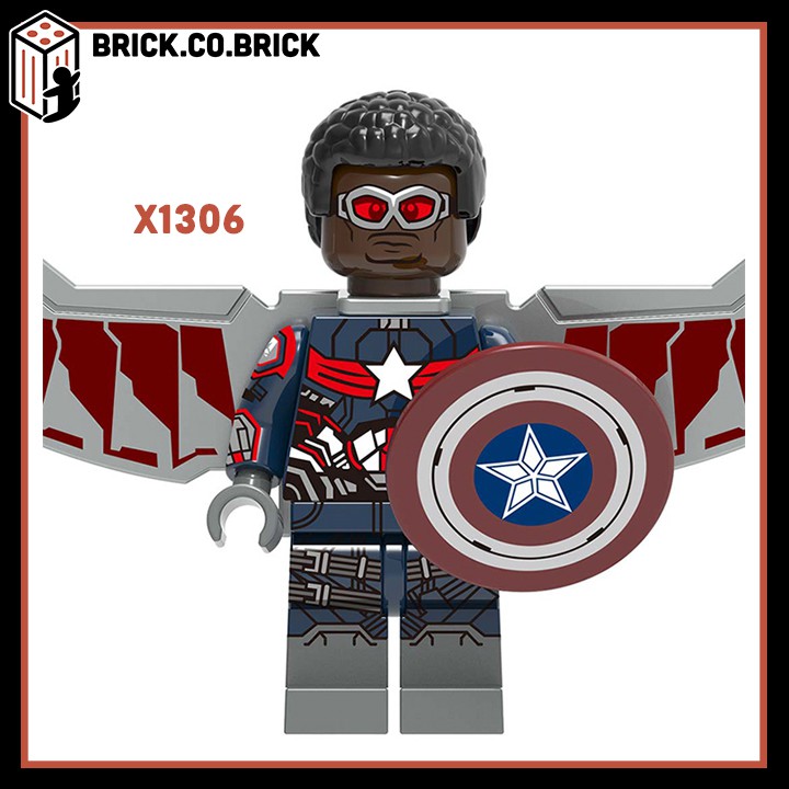 Non LEGO Siêu Anh Hùng Đồ Chơi Lắp Ráp Mô Hình Super Hero Marvels Dc Comics Shuri, War Machine, Falcon X0263 XINH