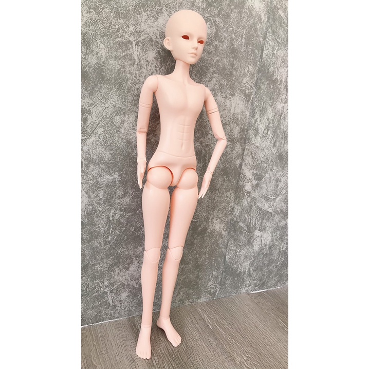 Búp Bê Khớp Cầu Nam 60cm Mắt Gắn Chưa fu - không tóc - thay được mắt