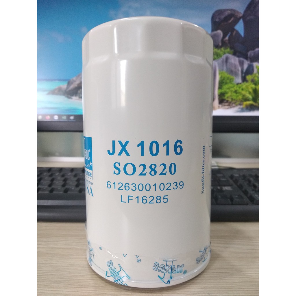 Lọc nhớt động cơ HOWO, AUMAN, THACO GIƯỜNG NẰM JX1016 - Sunfil 1