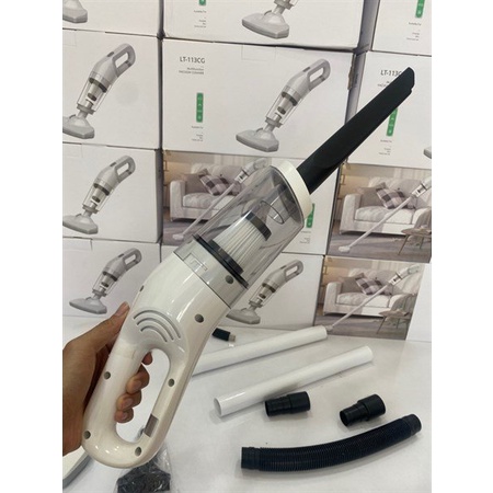 Hút bụi cầm tay mini không dây LT-113CG lực hút 12000 pa, trọn bộ tất cả đầu hút, BH 12 tháng.