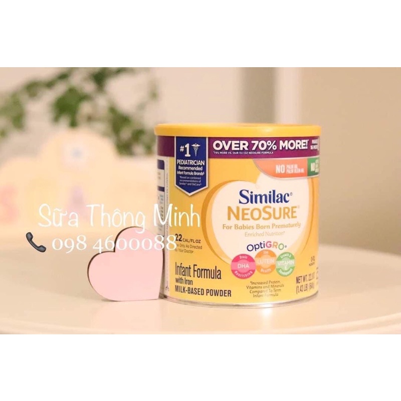Sữa Similac NeoSure Dành Cho Bé Sinh Non Và Nhẹ Cân 646g