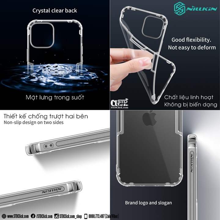 ỐP LƯNG IPHONE 12 PRO MAX NILLKIN SILICON CHÍNH HÃNG [SALE] | BigBuy360 - bigbuy360.vn