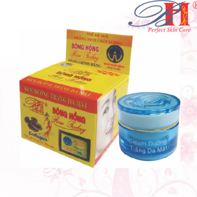 Kem trắng da bông hồng