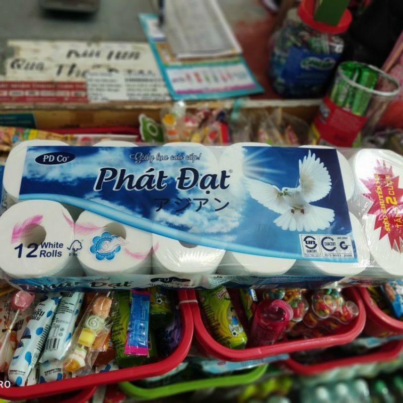 GIẤY VỆ SINH PHÁT ĐẠT có lõi và không lõi