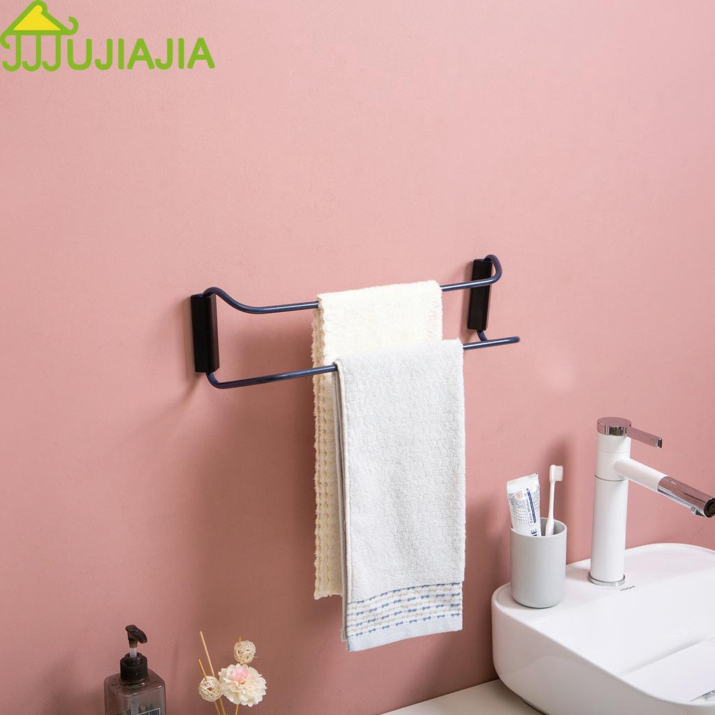 Giá Treo Khăn JUJIAJIA Với Hai Thanh Ngàm Gắn Tường Không Cần Đóng Đinh Cho Phòng Tắm