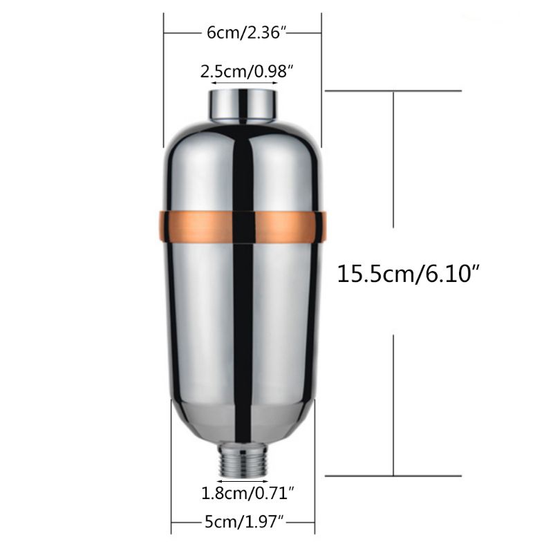 Bộ Lọc Nước 15 Lớp Cứng Chuyên Dụng Cho Vòi Hoa Sen Giảm Clo