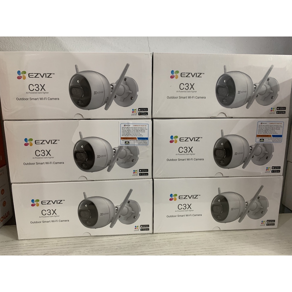 Camera Wifi Ngoài Trời Siêu Nét Màu Đêm Ezviz C3X Mắt Kép 2Mp, Ezviz C3W Pro 4Mp,C3W Pro 2Mp ,Ezviz C3W- Hàng Chính Hãng