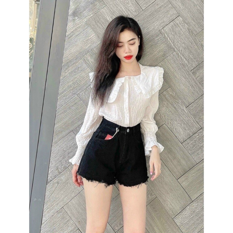 QUẦN SHORT LƯNG CAO (KÈM VIDEO HÌNH THẬT)
