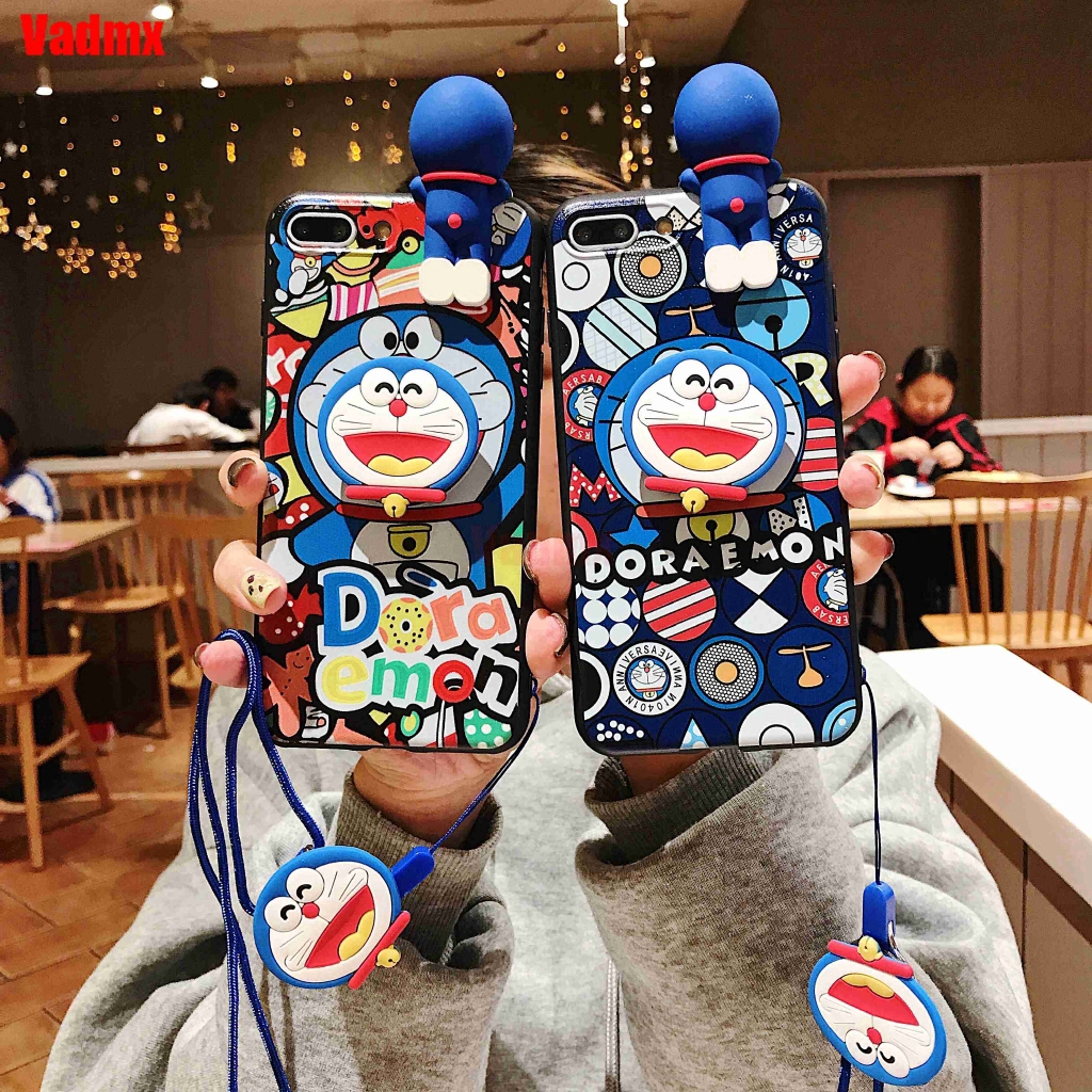 Ốp lưng hình Doraemon cho iPhone 11 Pro Max 6.1 5.8 6.5 XS Max XR X