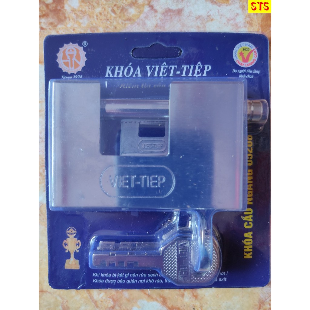 - Khóa VIỆT TIỆP - Khóa cầu ngang hợp kim CN 05208