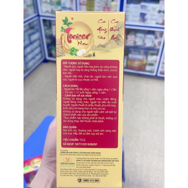 Viên uống Tonicer new giúp bồi bổ cơ thể và tăng sức đề kháng