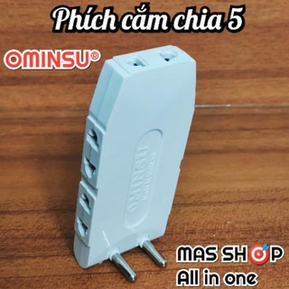 Phích cắm 1 chia 5, phích cắm chia 3, chia 5 ổ  dạng dẹt