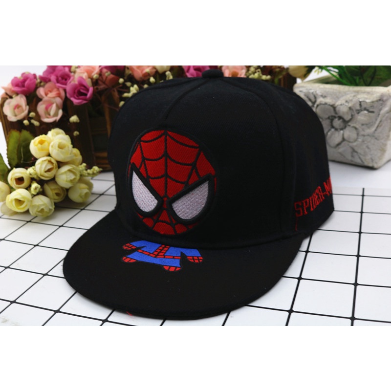 DISNEY Mũ Lưỡi Trai Họa Tiết Hoạt Hình Marvel Spiderman Cho Bé Từ 2-8 Tuổi