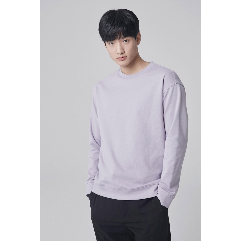 Áo sweater Mind Bridge trơn cổ bo gân