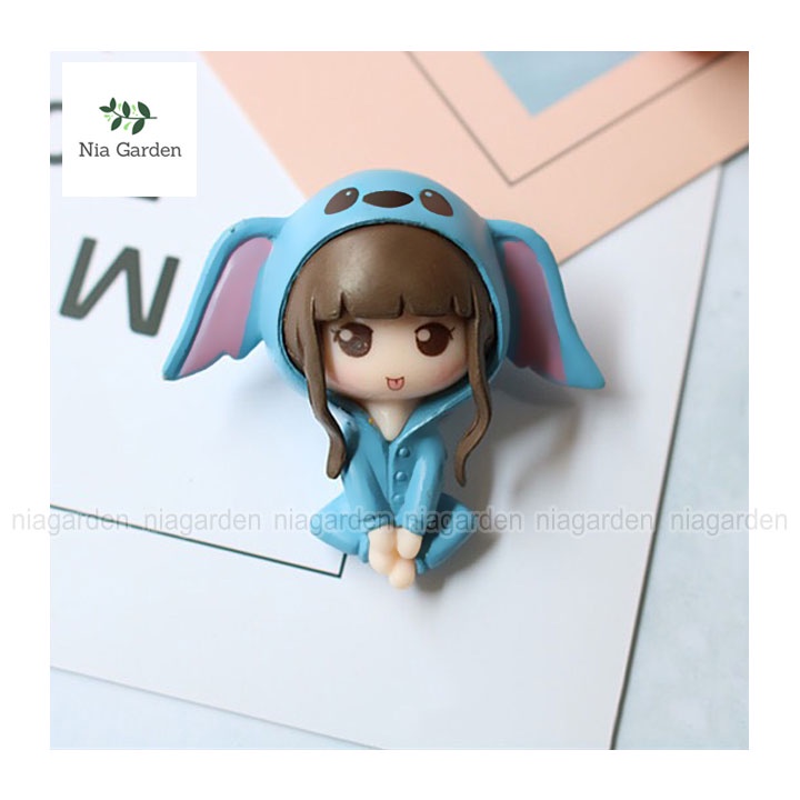 Mô hình trang trí mini, cosplay gấu Pooh, Stich, Pikachu, Totoro - N5