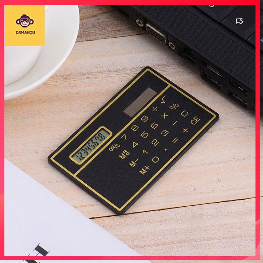 Máy tính mini siêu mỏng điện tử năng lượng mặt trời loại thẻ di động màn hình cảm ứng sinh viên món quà nhỏ món quà sáng tạo dễ thương | BigBuy360 - bigbuy360.vn