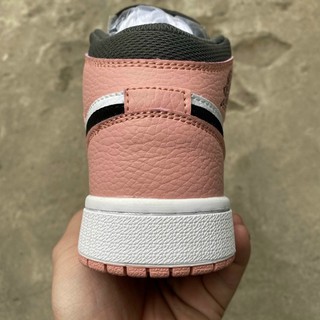 [Full box] giày Jordan hồng phấn đen cao cổ mới