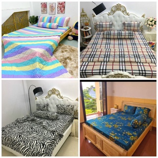 Bộ chăn ga vỏ gối thun hàn quốc