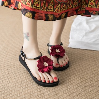 dép sandal nữ hoa xỏ ngón N6363