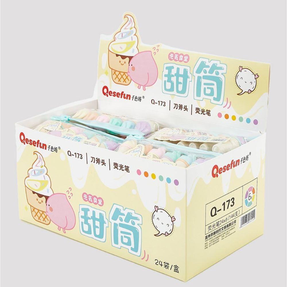 Bút Đánh Dấu Lọ Kem Mini Kawaii Dành Cho Học Sinh / Văn Phòng