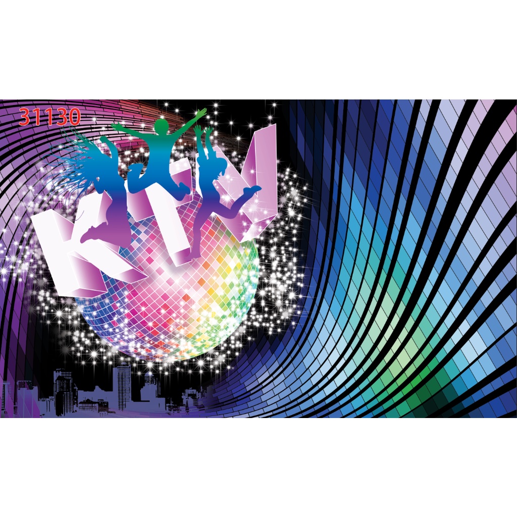 Tranh Dán Tường Karaoke 3D tặng keo và dụng cụ dán