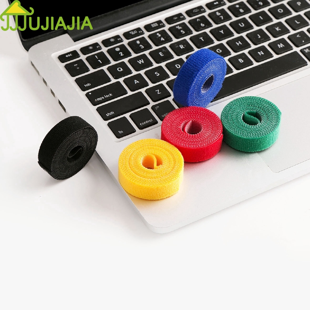 Set 3 Cuộn/10 Dây Quấn Cố Định Cáp Sạc JUJIAJIA Có Quai Dán Tiện Dụng