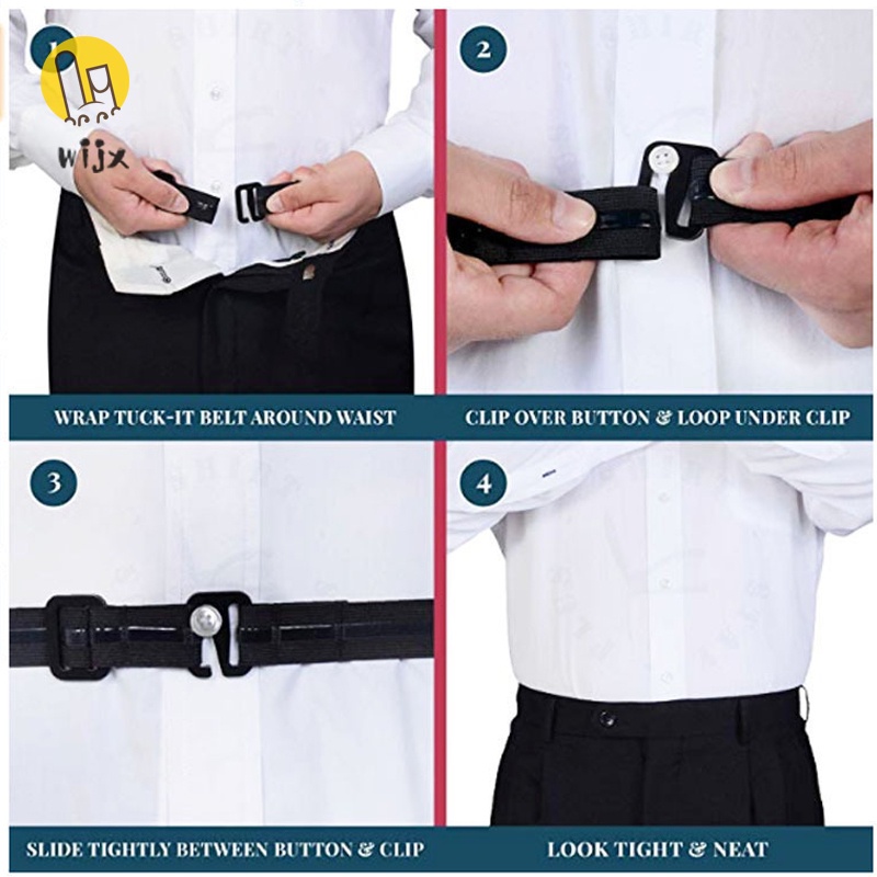 Dây đai đeo cố định áo sơ mi chống trượt chống nhăn có thể điều chỉnh cho nam và nữ