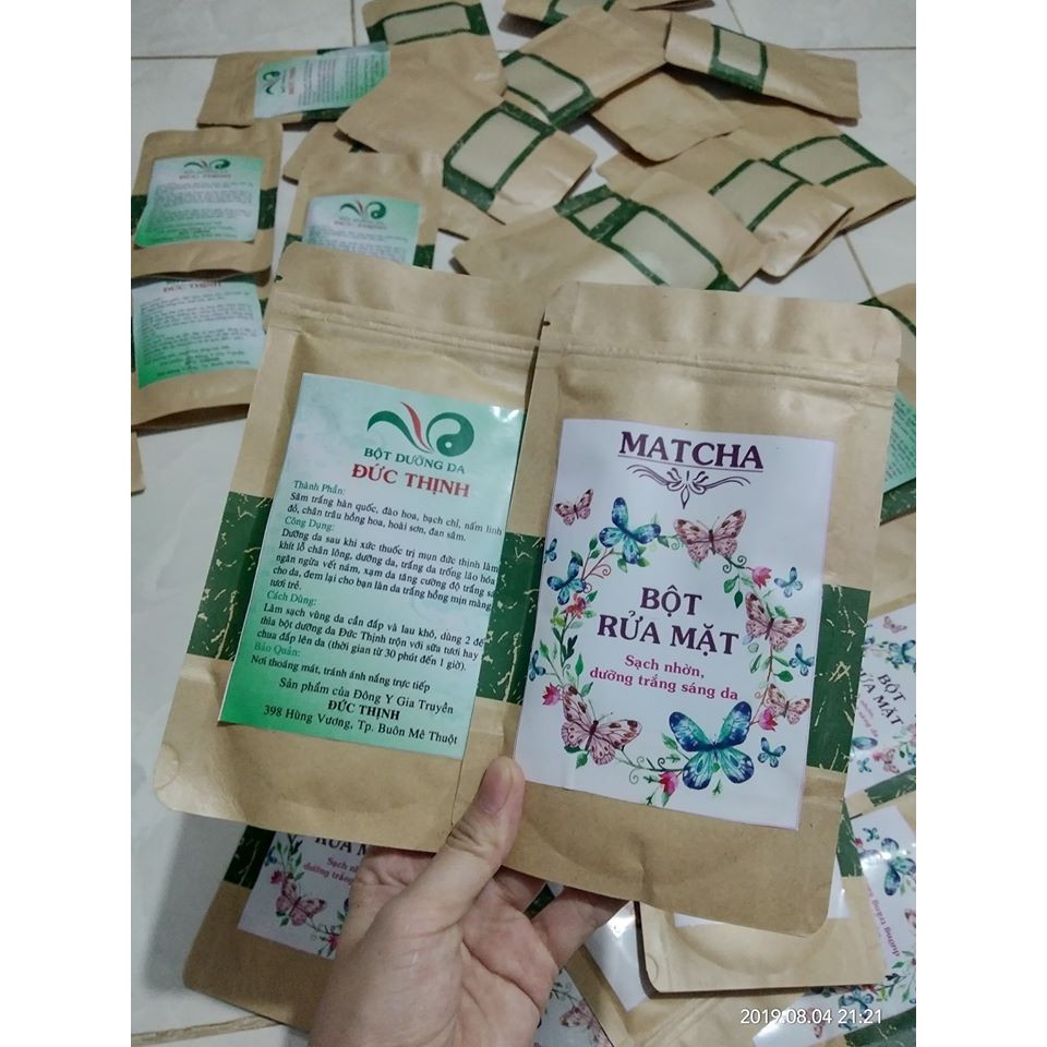 Bột rửa mặt Matcha 100gr handmade | BigBuy360 - bigbuy360.vn