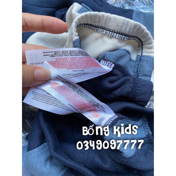 Bộ Nỉ Bé Trai Phối Màu Túi OH! PR