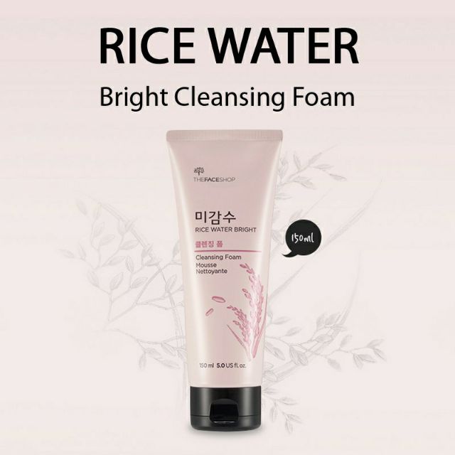 [Auth]Sữa Rửa Mặt Gạo Rice Water Bright The Face Shop