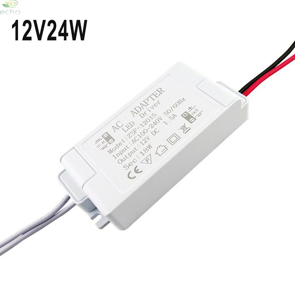 ECHO~LED Driver Adapter 12W/24W/36W AC220 -240V To DC12V For Led Strip Light#Ready Stock