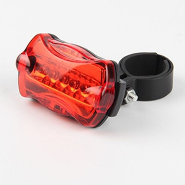 Đèn cảnh báo Đèn hậu gắn cọc yên nháy 5 led đa năng dùng cho xe đạp siêu rẻ