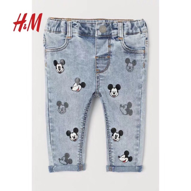 Quần bò mickey