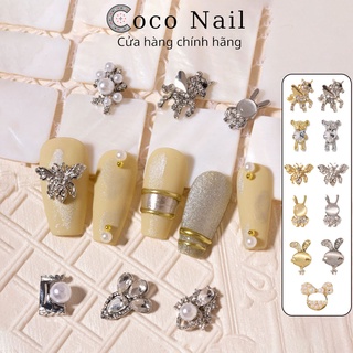 Charm gấu nail, charm bướm nail quốc dân phong cách hàn quốc