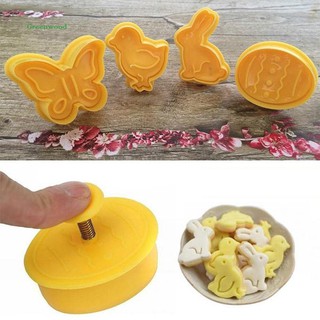 Bộ 4 khuôn làm bánh quy tạo hình động vật ngộ nghĩnh
