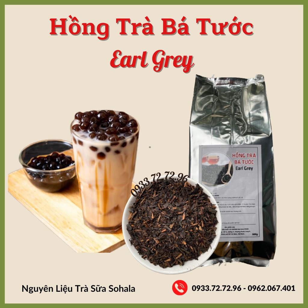 Hồng trà bá tước Earl Grey túi 500g pha trà sữa thơm ngon