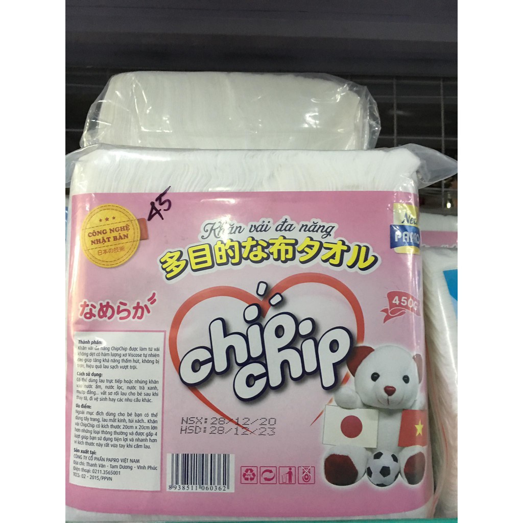 Khăn vải đa năng papro -chipchip16g,350g, 450g